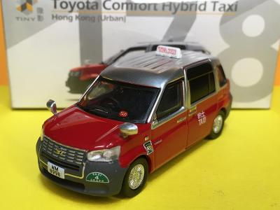 Toyota Comfort Hybrid Taxi (Urban / red)- #178 Tiny Hong Kong (E3-178)