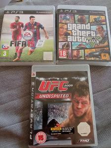 3x hry na PS3 ,GTA 5,UFC,FIFA 