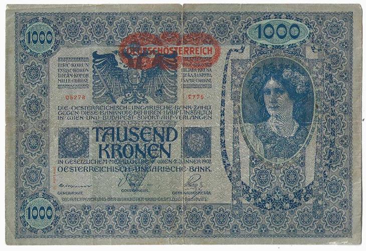AUSTRIA - 1000 KRONEN - 1902 - Bankovky Rakousko-Uhersko