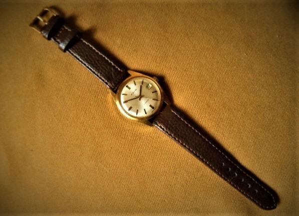 PRIM oblekovky Elegant 1970  jako nové, kožený řemínek - Starožitné hodinky