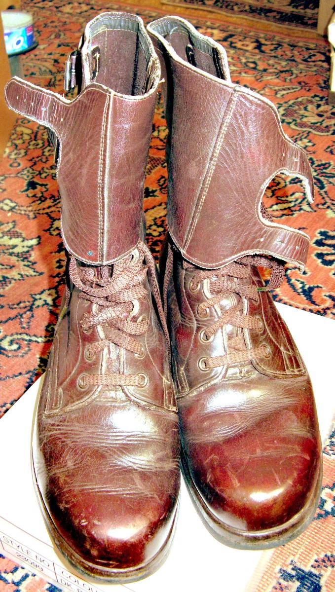 Dôstojnícke topánky "kanady" hnedé č. 42 (27) - Oblečenie, obuv a doplnky