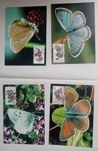 Ochrana přírody - ohrožení motýli (WWF) Cartes Maxima 2002