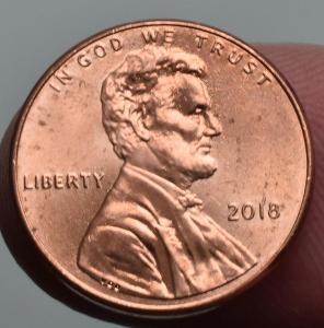 *** USA 1 cent 2018   ***