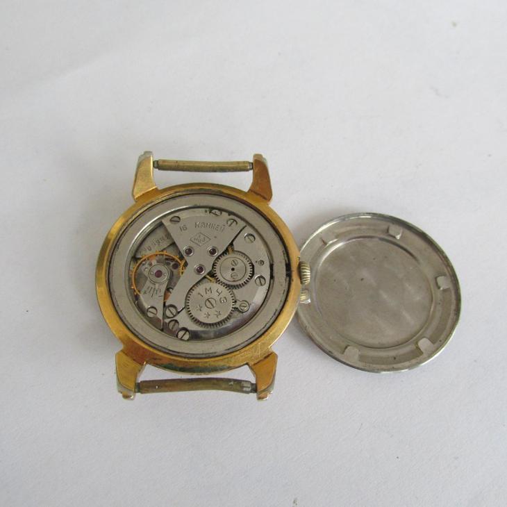 KIROVSKIE - ZLACENÉ STARÉ NÁRAMKOVÉ MECHANICKÉ RUSKÉ PÁNSKÉ HODINKY - Starožitné hodinky