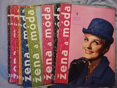 Časopisy Žena a móda 1964, č 1-8 a 10-12