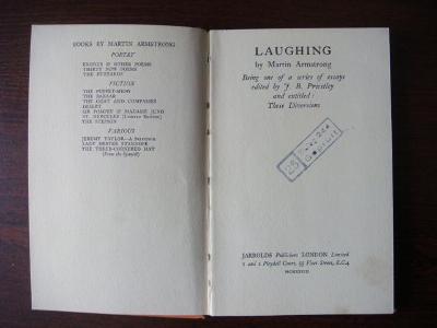 Kniha; knížka; LAUGHING; Armstrong; román; Anglie; Anglická