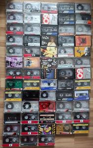 Nahrané magnetofonové kazety - 63 ks