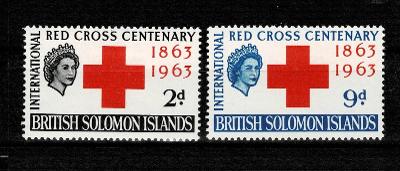 Br. Solomon Islands1963 Mi 102/3* 100.let červeného kříže - Nr.z9