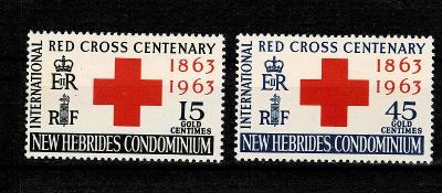Nové Hebridy Mi 196/7* 100.let červeného kříže - Nr.z9