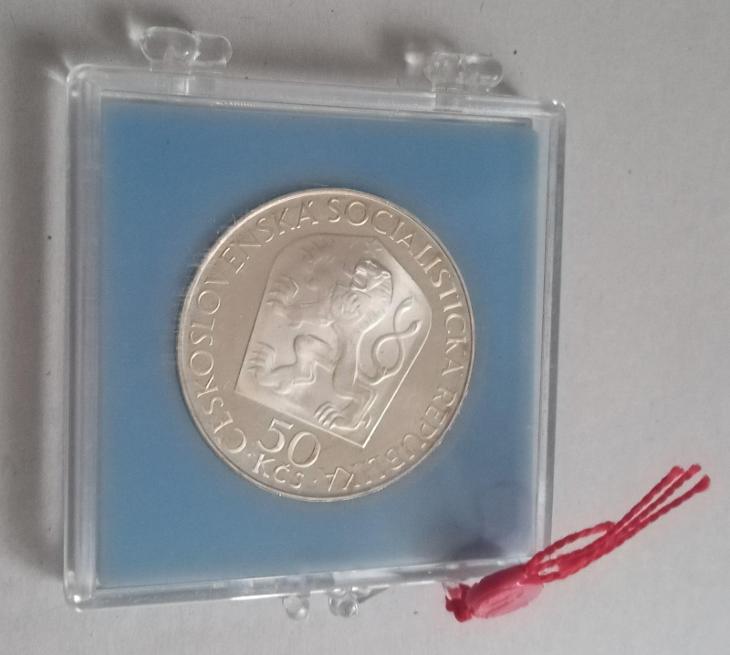 Stříbrná mince 50 Korun 1970 V. I. Lenin - proof! - Numismatika Česko