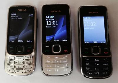 3x starý funkční mobil Nokia: 6303c, 2730c, 2700c