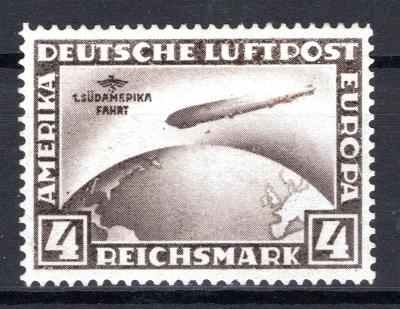 Deutsches Reich/DR - Mi. 439 y Zeppelin, Südamerika-fahrt, svě/2351/10