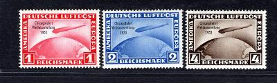 Deutsches Reich/DR - Mi. 496 - 8, Zeppelin, Chicago-fahrt, svě/2945/17
