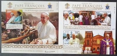 Středoafrická republika 2015 26€ Papež František na návštěvě země