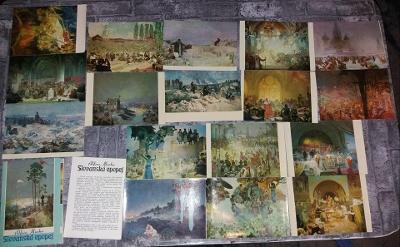 Kolekce pohlednic Alfons Mucha - Slovanská Epopej