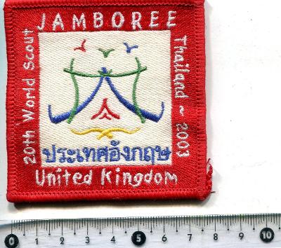 skautská nášivka Jamboree Thajsko 2003