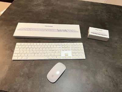 Apple Magic Keyboard s číselnou klávesnicí - CZ, Apple magic mouse 2