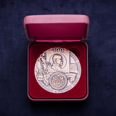 MS medaile ke 100. výročí obnovení ražby medailí v Mincovně Kremnica