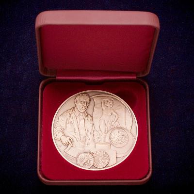 Ms medaile ke 100. výročí počátku ražby čs. mincí v Kremnici