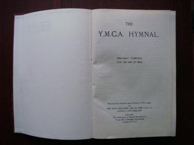 Kniha; knížka; HYMNS AND PRAYERS FOR MEN IN CAMP; zpěvník; Anglie; Ang