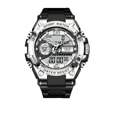 Pánské hodinky digitální – Stříbrná *