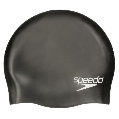 Speedo Silikonová Plavecká Koupací Čepice Black pro dospělé či juniory