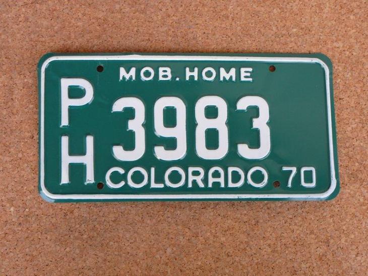 USA SPZ, Colorado originál... - Motoristické registrační značky