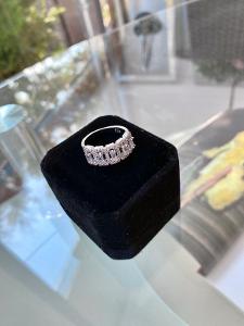 925 Luxusní stříbrný prsten ze zirkonem AAA kvality 