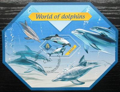 Šalamounovy ostrovy 2014 Delfíni Mi# Block 313 Kat 12€ 0798