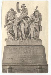 NAVARIN, Francie, památník vojákům z 1. sv. války, razítko!