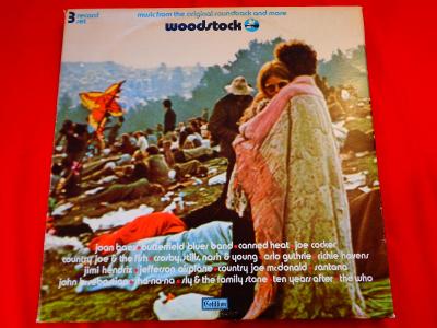 3LP Woodstock - Various orig. US - Top!! LP - jako nové, NM.