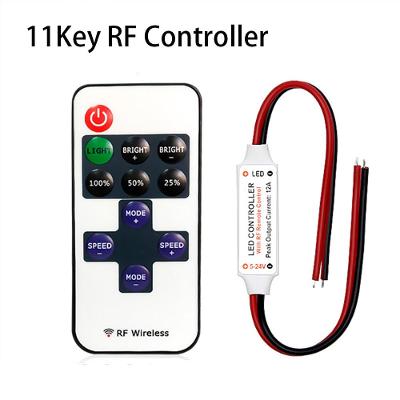 RF ovladač pro jednobarevné LED pásky 12-24V 12A  