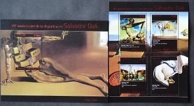 Togo 2014 22€ Salvador Dalí a jeho umění, Obrazy, Surrealismus