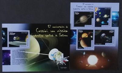 Togo 2014 22€ 10 let sondy Cassini-Hyugens, Planety a vesmír