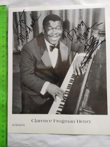 Autogram podpis Clarence Frogman Henry