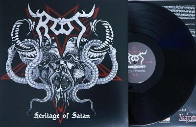LP ROOT Heritage Of Satan 2011, rozkládací obal, vnitřní obal, NM