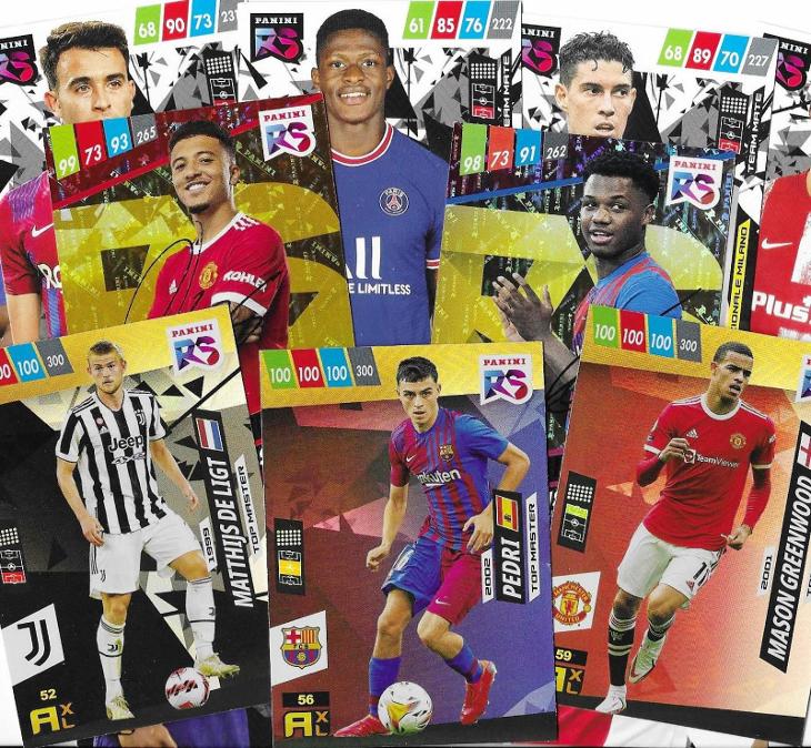 Fotbalové karty sada RISING STARS - THE FUTURE OF FOOTBAL 2022 Panini - Sportovní karty