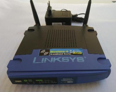 Router Linksys Cisco WRT54GL přístupový bod WiFi 802.11g switch DD-WRT