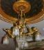 Zámocký luster s amorkami - krištáľ + bronz - UNIKÁT - Starožitnosti