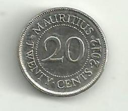 20 Cent Mauricius 2012  RL / UNC