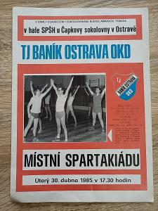 TJ BANÍK OSTRAVA OKD - MÍSTNÍ SPARTAKIÁDA 30. 4. 1985