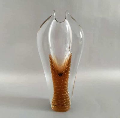 váza z hutního bublinkového skla - Pavel Juda