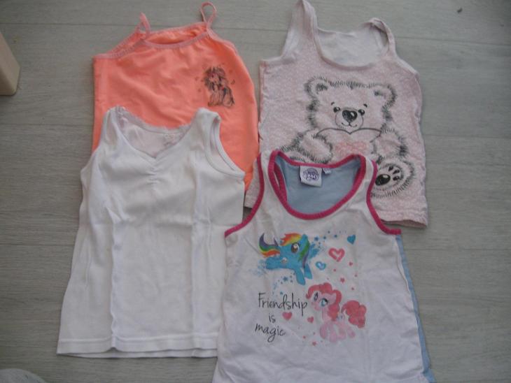 Dívčí košilky, Pony..., 4 ks, vel. 98/104 - Spodní prádlo pro děti