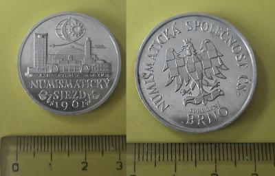 ČNS Brno heraldika sjezd 1961 veletrh A2/4 L. Šafařík Al 30, 9 mm
