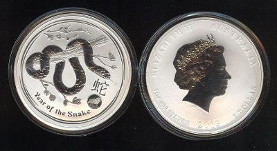 AUSTRALIA - 1 Dollar 2013 - LUNAR - - STRIBRO 999 - UNC