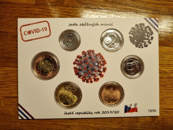 Sada mincí COVID 2019-2020 - Koronavirus,  Číslované (náklad 50ks)  - Numismatika Česko