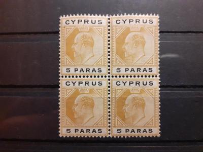 Cyprus 1908 **, čtyřblok