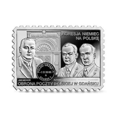 20 PLN - Obrana polské pošty v Gdaňsku 2021 - stříbrná mince Proof