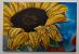 ručne maľovaný obraz slnečnice - Umenie