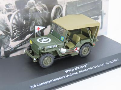 Willys Jeep Kanada Division Normandy 1944 Deagostini  ARMY 1:43